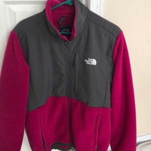 North face jacket magenta